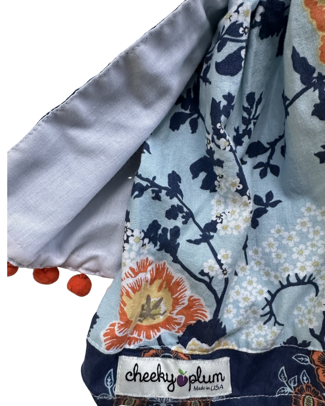 12M-18M Baby Girl Cheeky Plum Boutique Blue Floral Dress