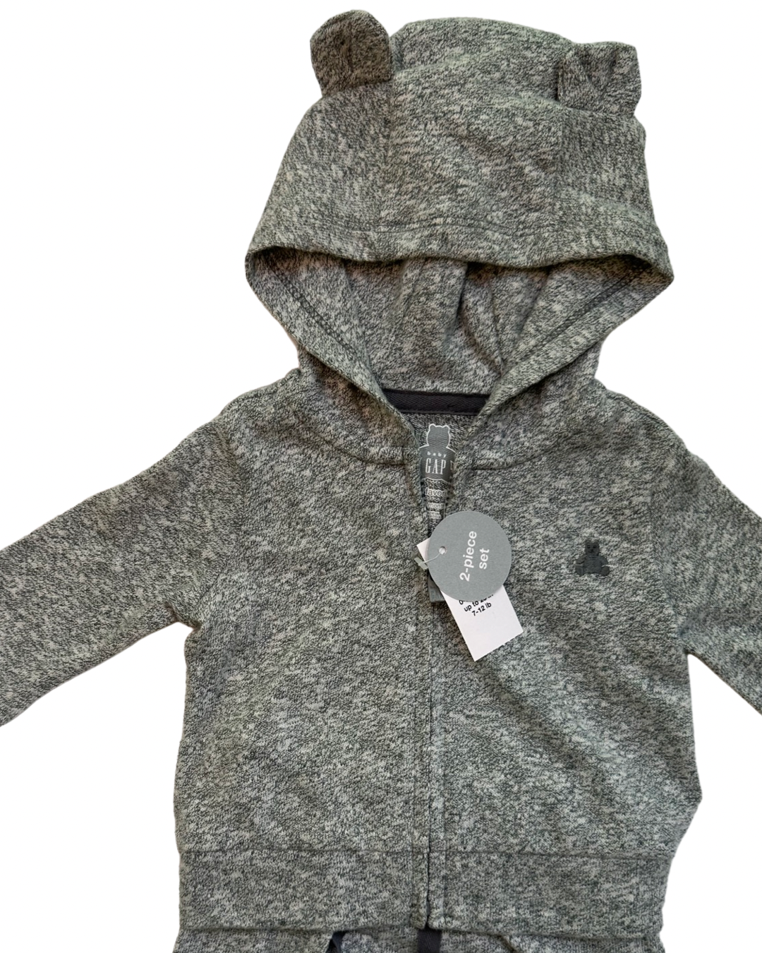 0-3M Baby Boy Baby Gap Gray 2pc Jogger Set