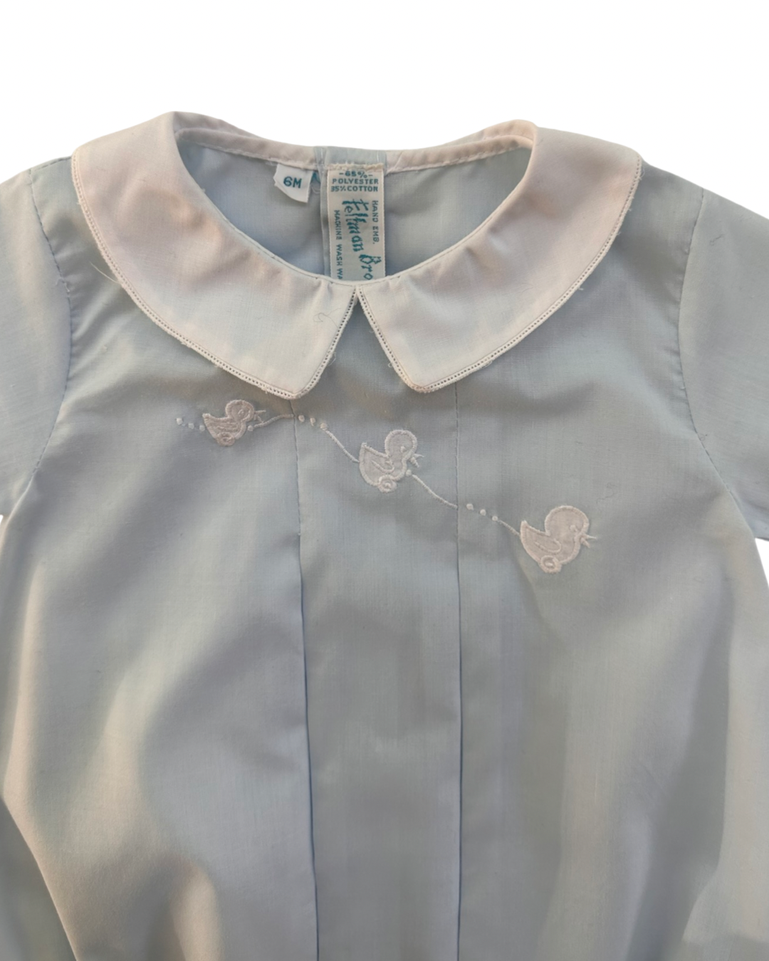 6M Baby Boy Classic Feltman Bros Light Blue Duck Bubble