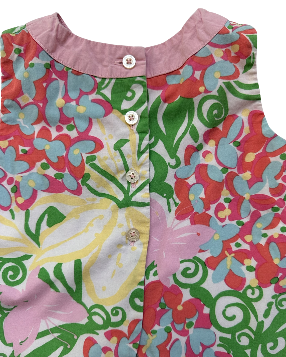 12M-18M Baby Girl Lilly Pulitzer Butterfly and Pink Floral Dress & Bloomers