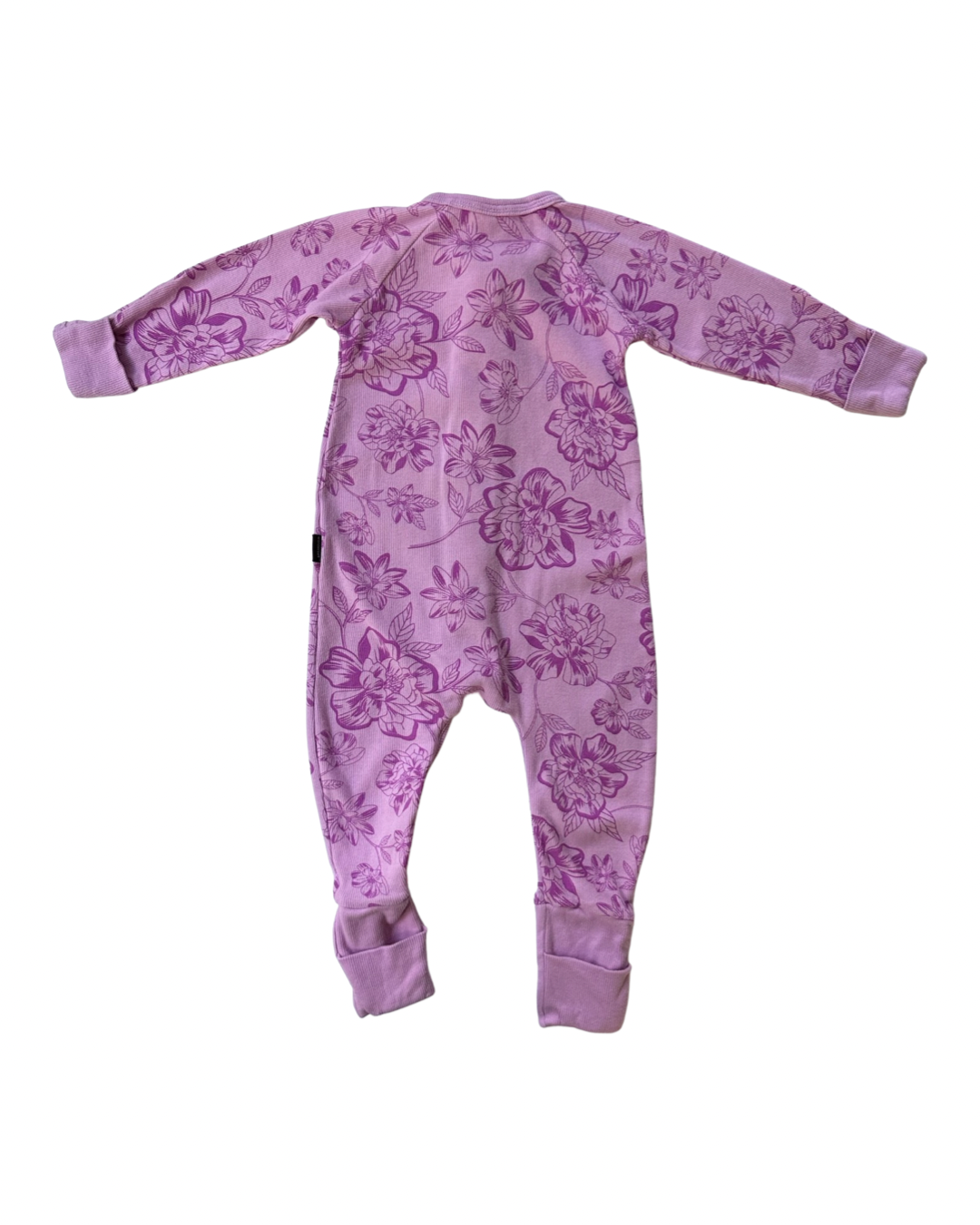 6-12M Baby Girl Size 0 Purple Floral Bonds Wondersuit