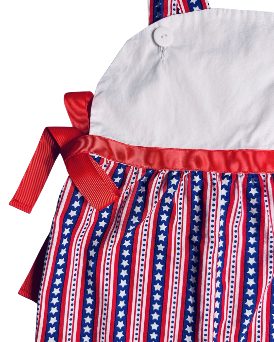 6x Girls Hummingbird Kids Boutique American Patriotic Red White & Blue Romper