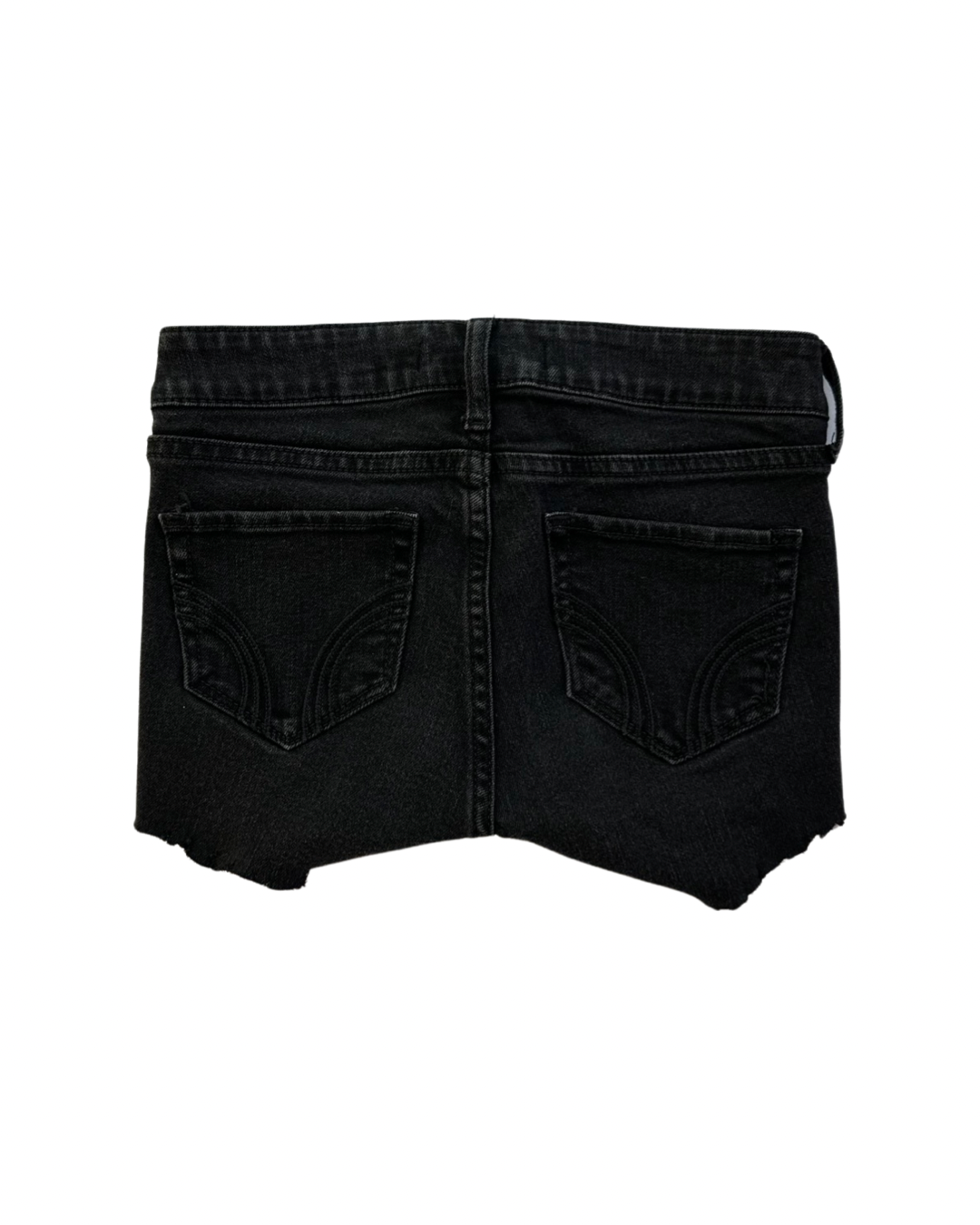 00S Youth Girls Size 10 / Women’s Black Hollister Cut off Jean Shorts