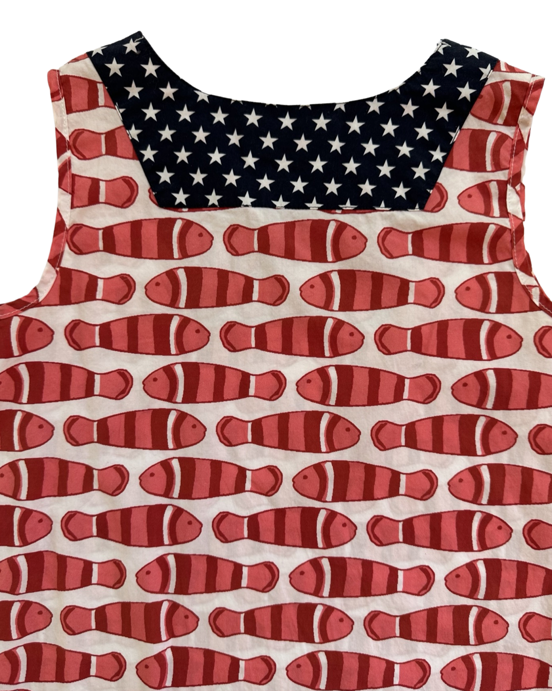 Girls Size 7Y Petit Peony American Red Fish Dress