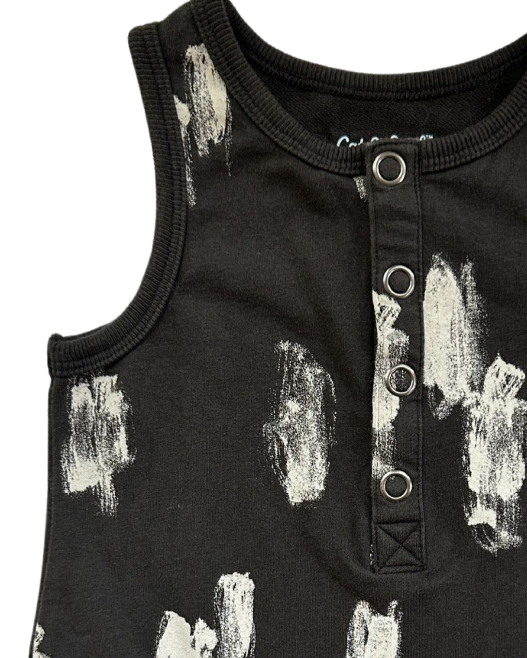 2T Toddler Boys Dark Gray Cat & Jack Romper with Pockets