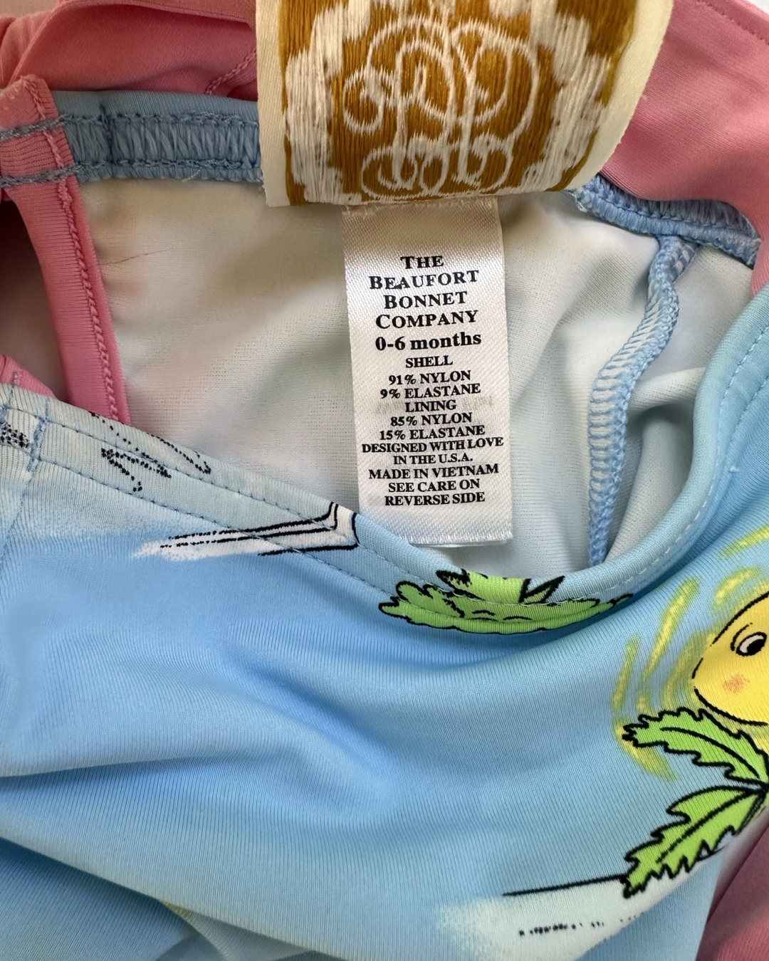 0-6M Baby Girl Beaufort Bonnet Company Cabana Blue Swim Suit