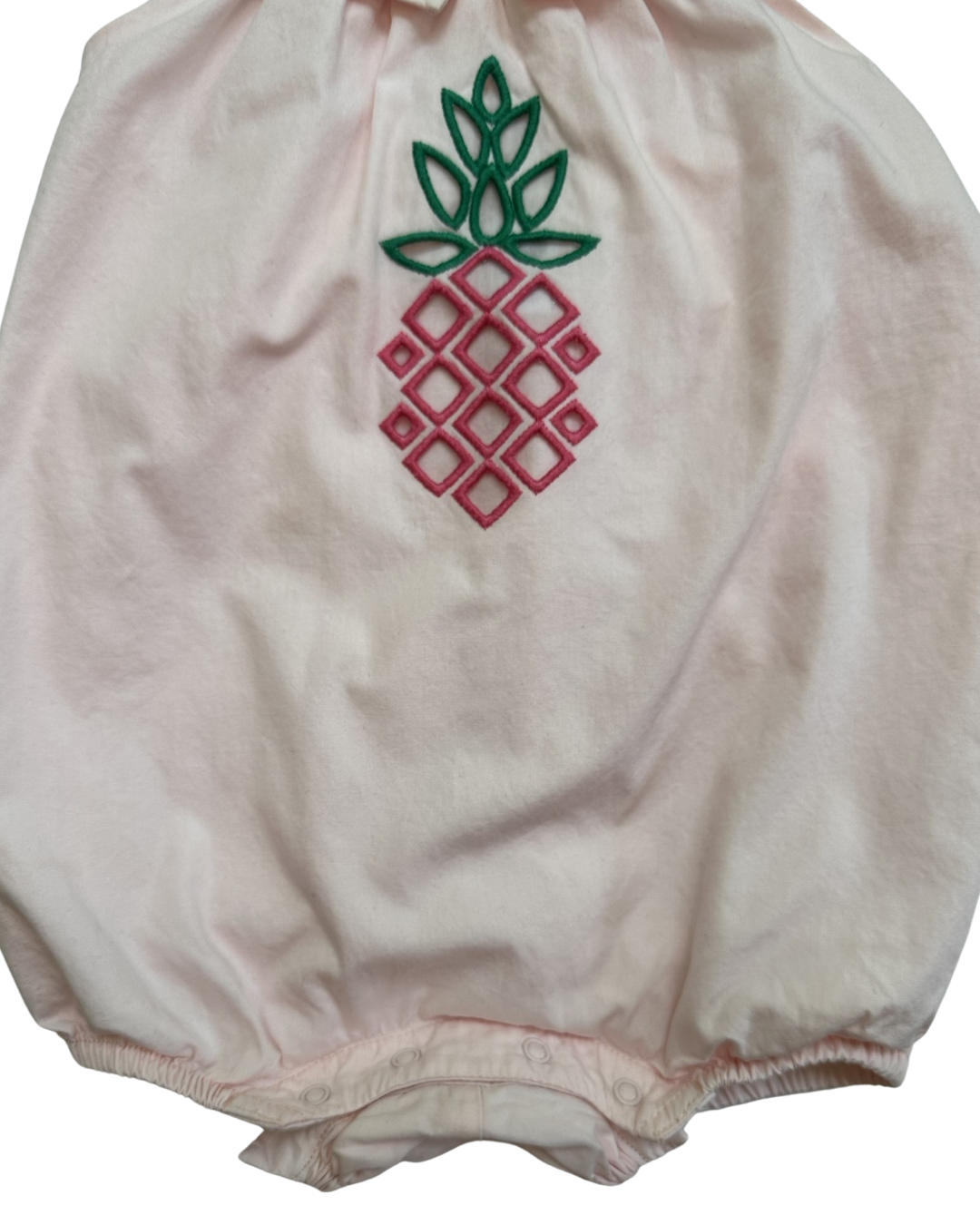 12M-18M Baby Girl Janie & Jack Sunwashed Rose Pineapple One Piece Bubble