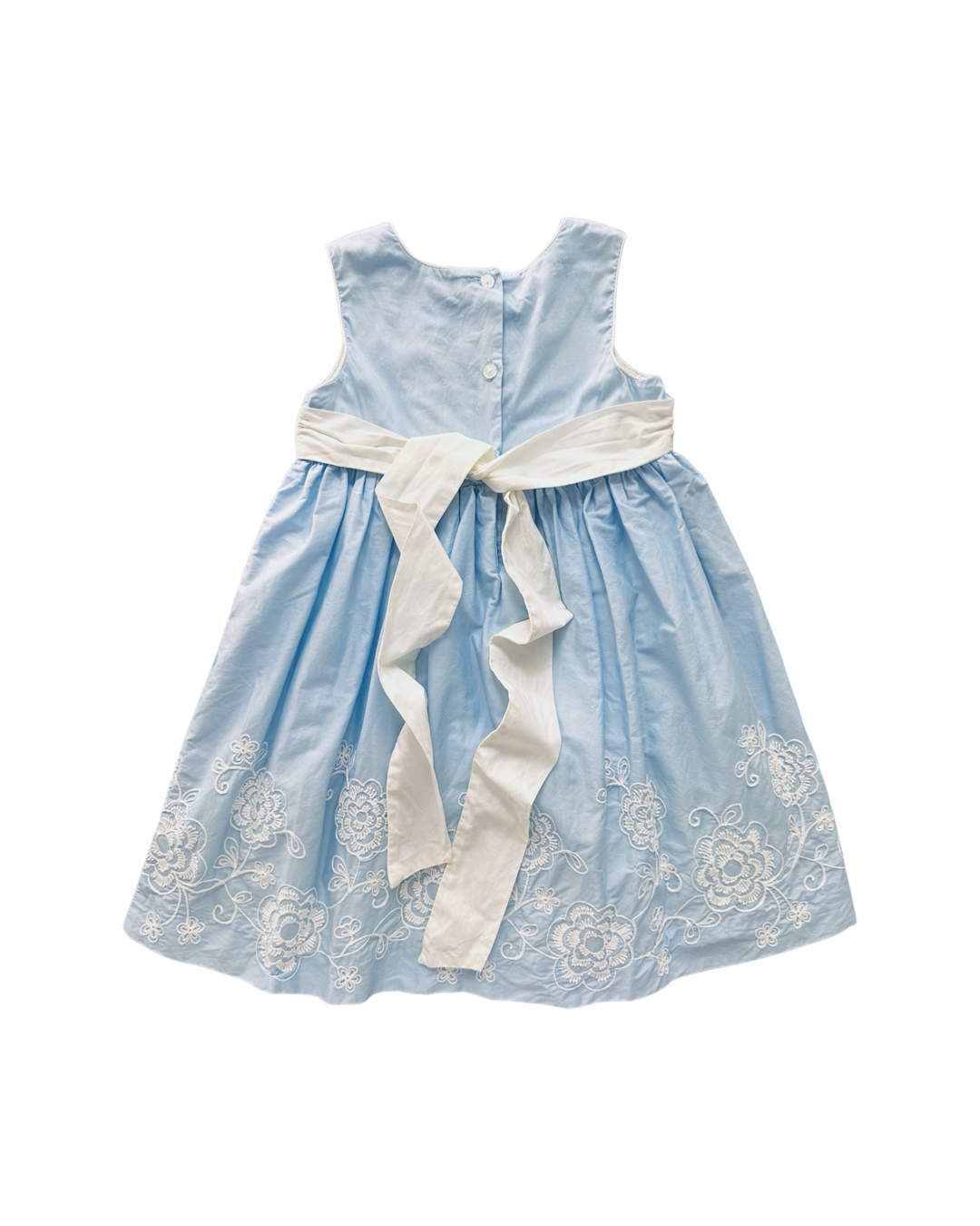 5T Toddler Girl Light Blue Camilla Floral Dress