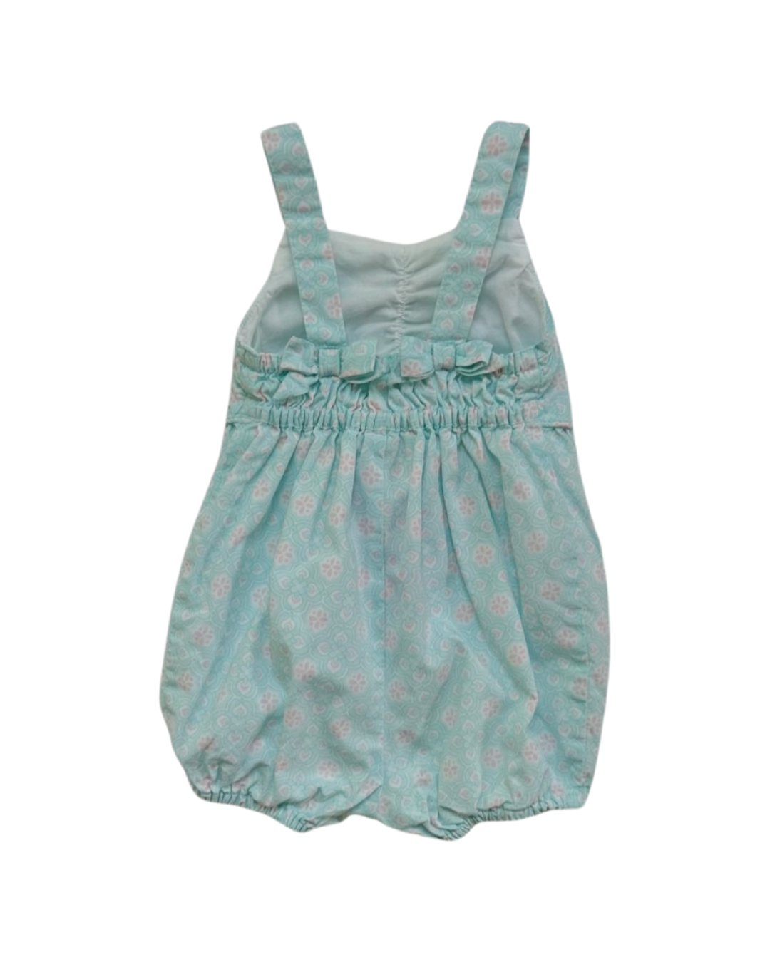 3-6M Baby Girl Janie & Jack Aqua & Pink Bubble