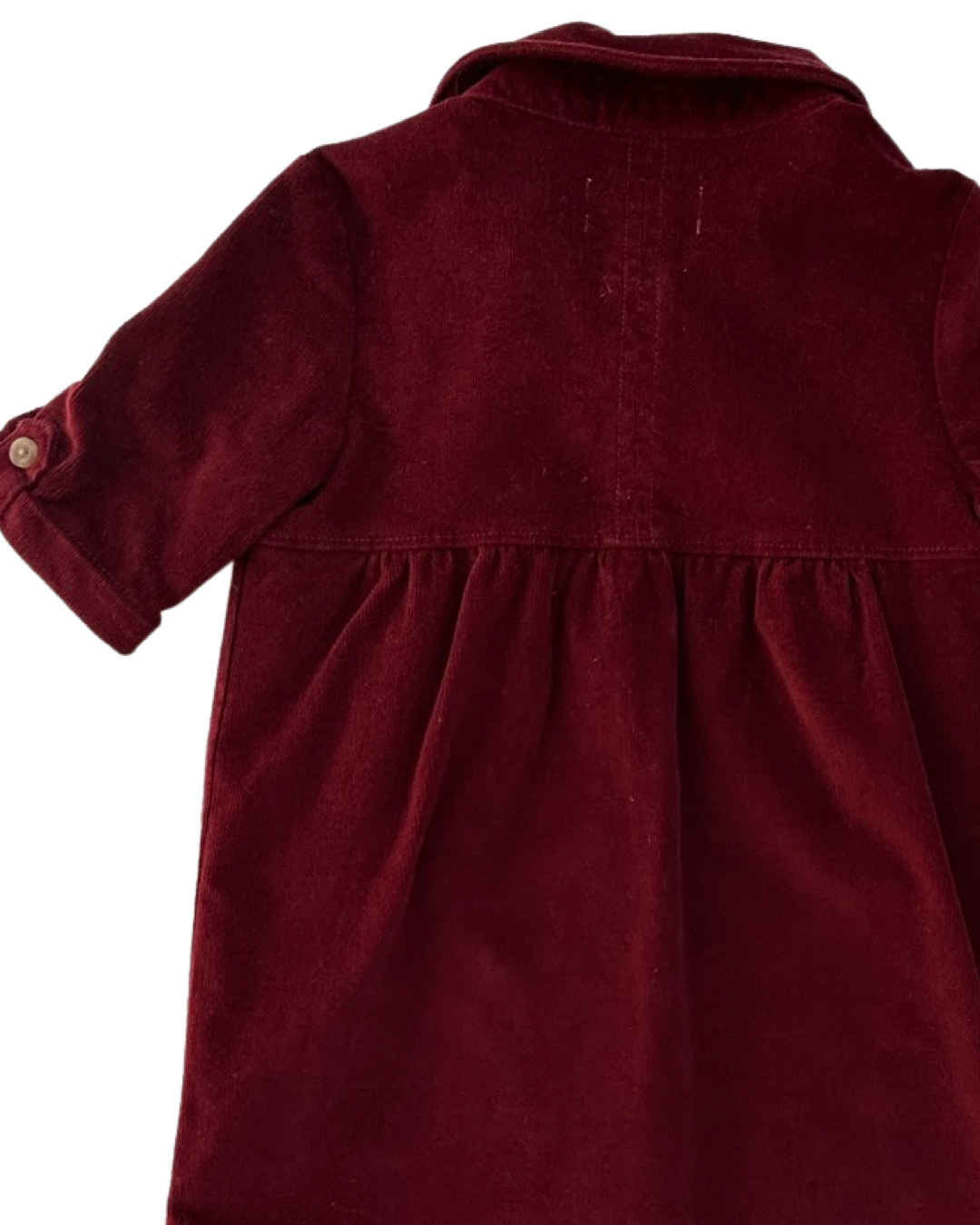 2T Toddler Girl Old Navy Maroon Fine Corduroy Dress