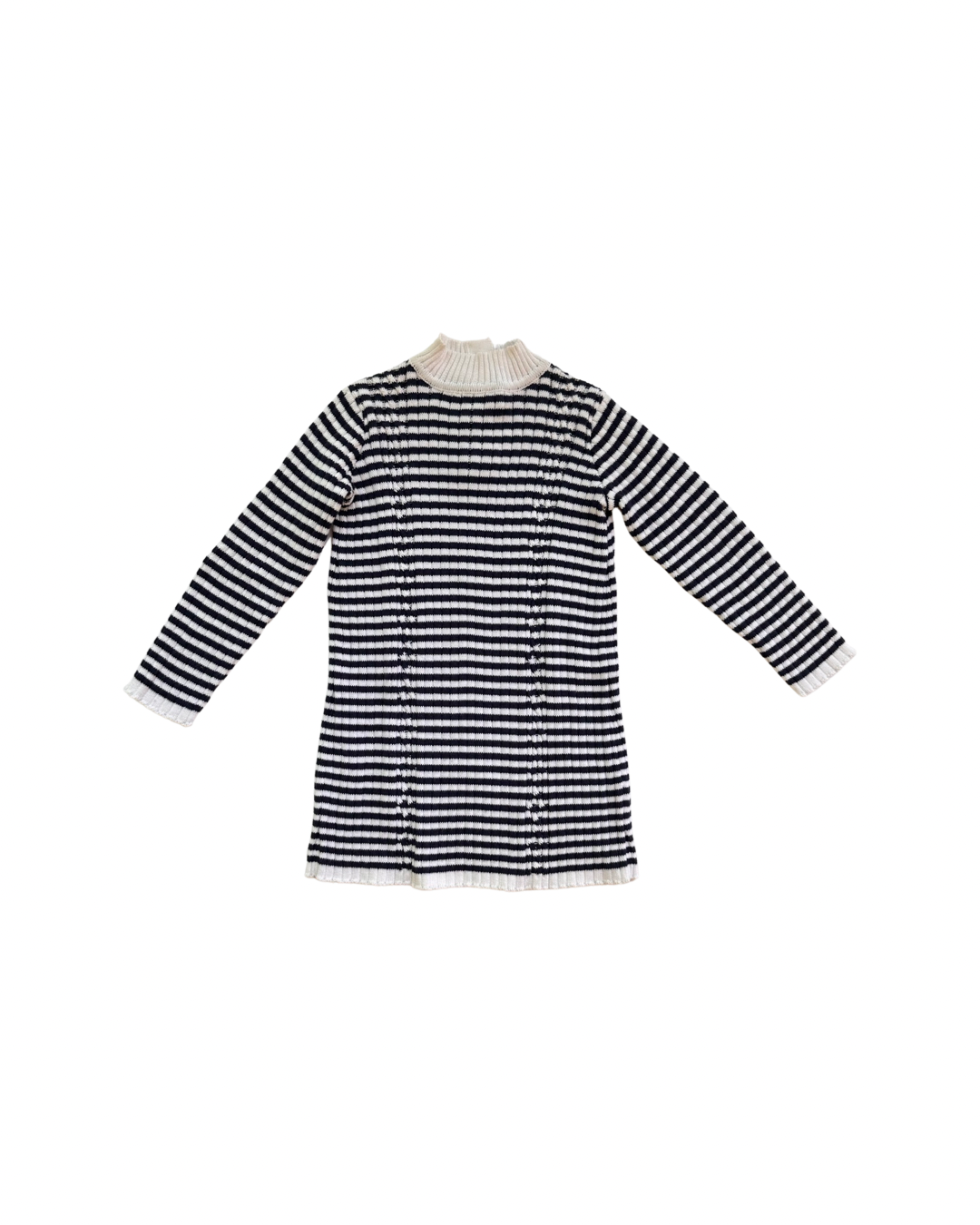 2T Toddler Girl Janie & Jack Navy / White Striped Sweater Dress
