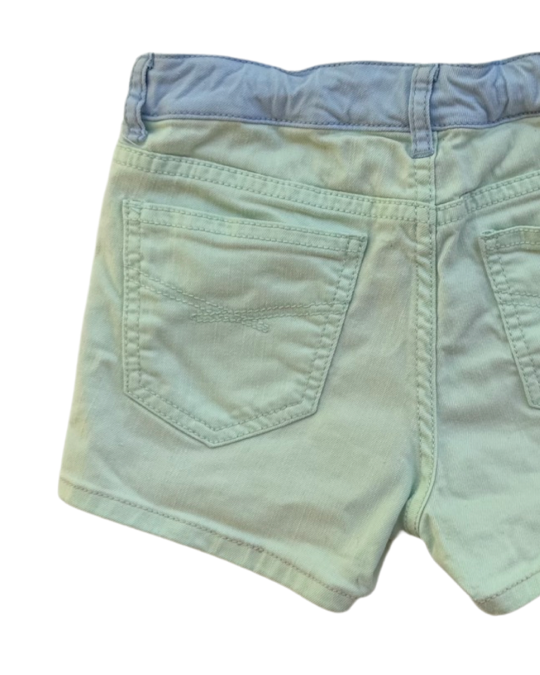 Youth Girls Size 10 Gap Kids Pastel Pink Mint and Blue Jean Shorts no