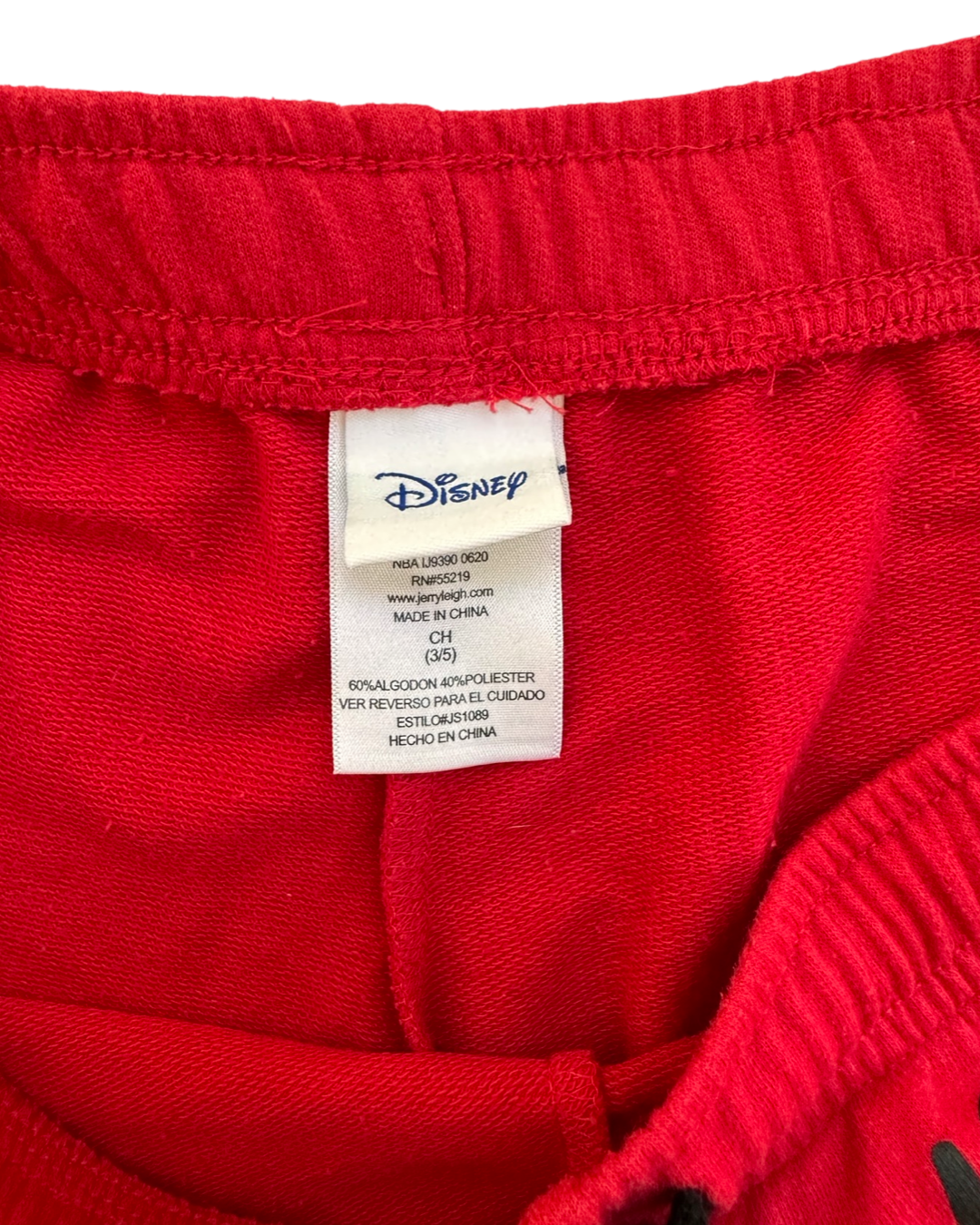 Women’s Small Size 3/5 Red Disney Mickey Mouse Shorts
