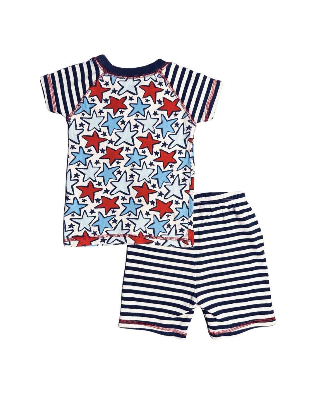 18M-24M Baby Boy Patriotic Navy / White Star Gymboree PJs