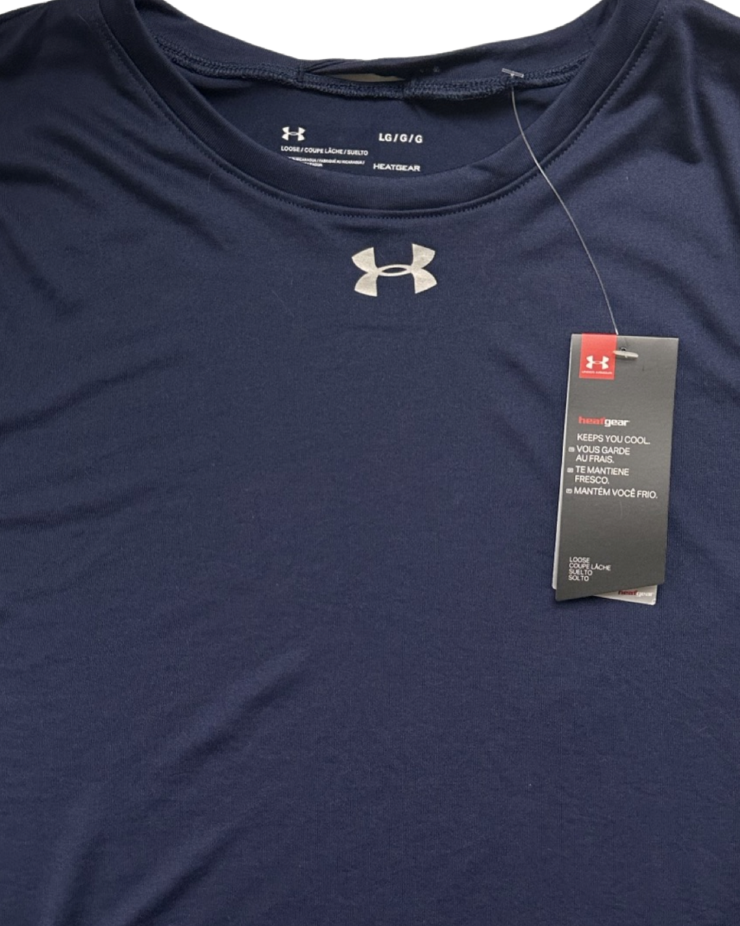 Women’s Large Under Armour Navy Long Sleeve Heat Gear Active Top