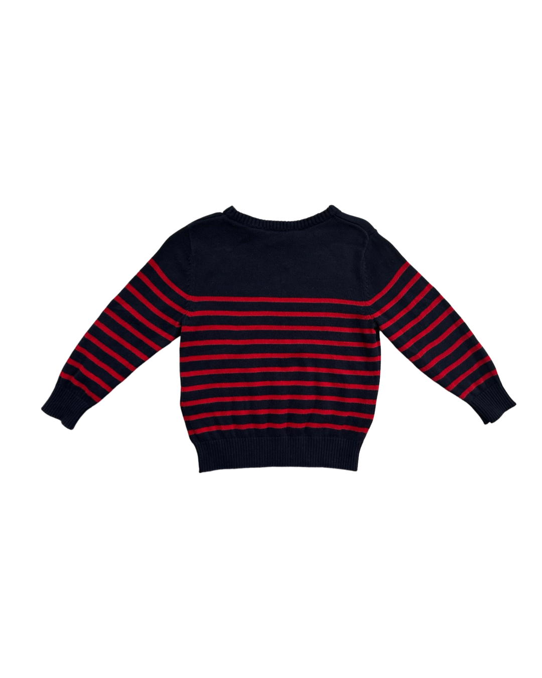 18M-24M Baby Boy H&M Navy & Red Striped Sweater