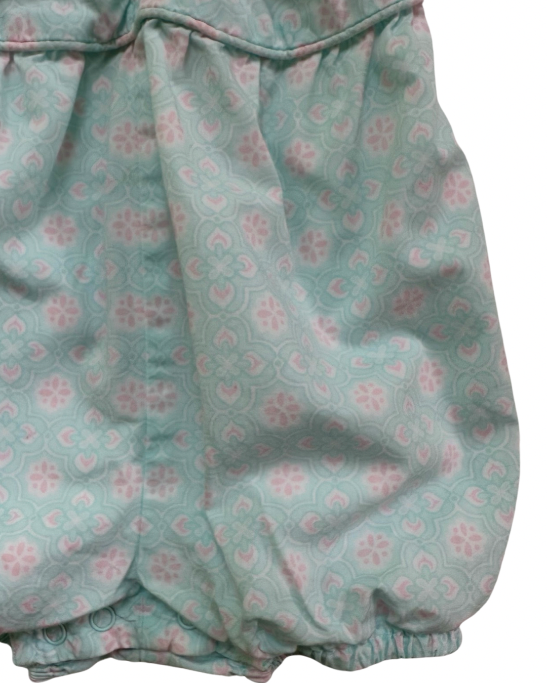 3-6M Baby Girl Janie & Jack Aqua & Pink Bubble