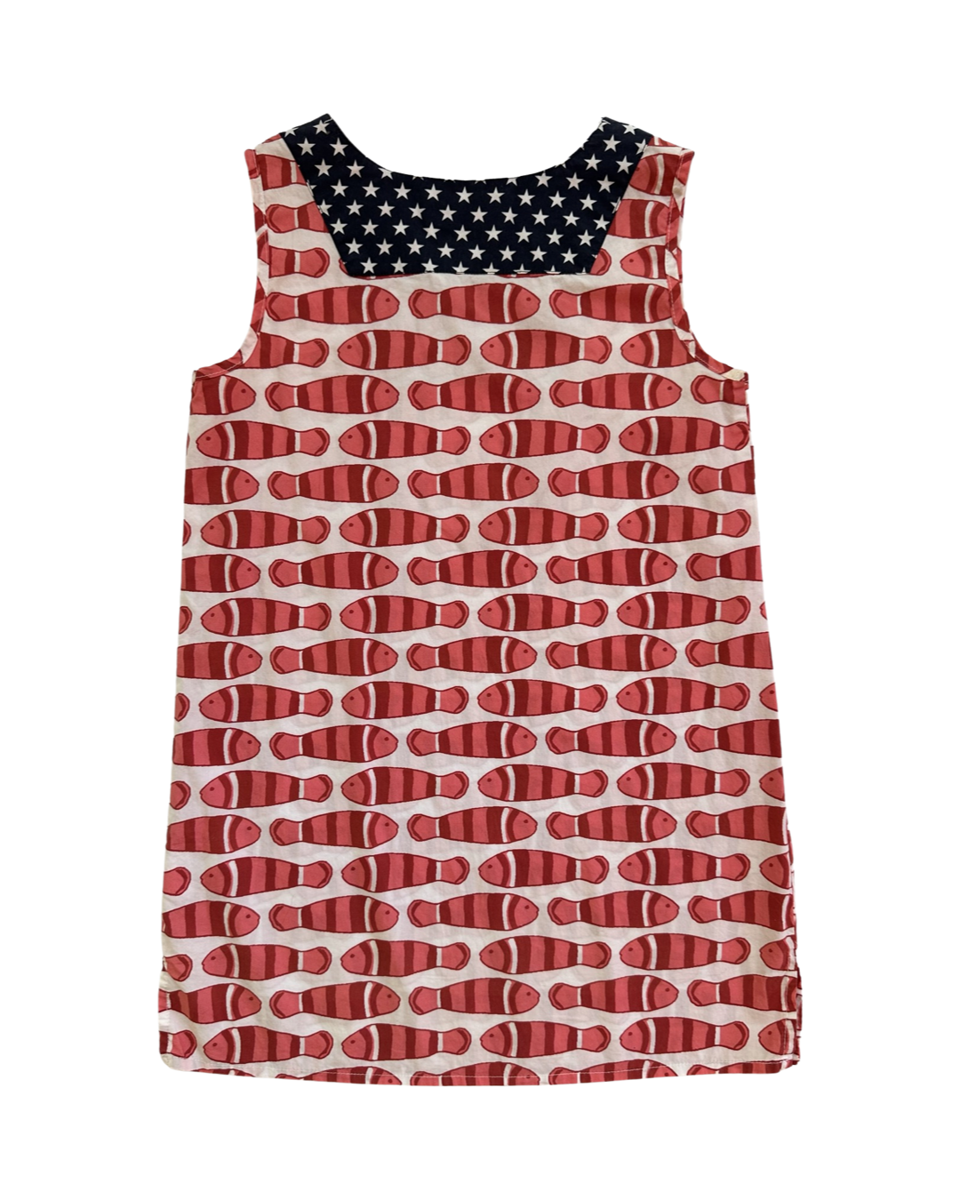 Girls Size 7Y Petit Peony American Red Fish Dress