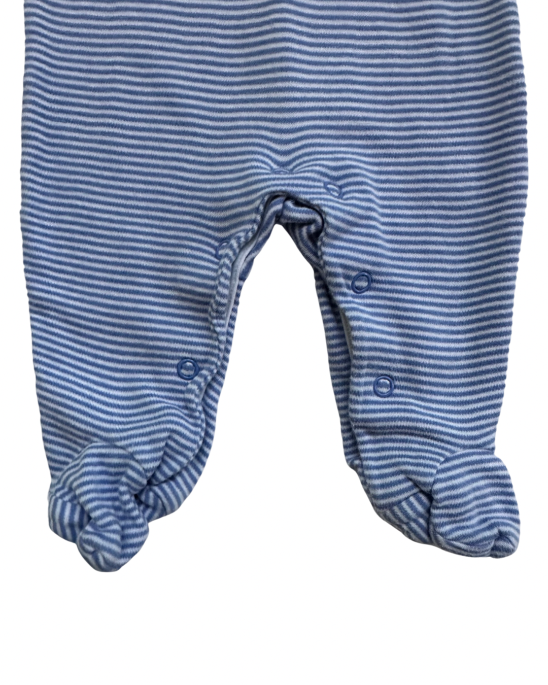Newborn Baby Boy John Lewis London Soldier Blue Striped Sleeper