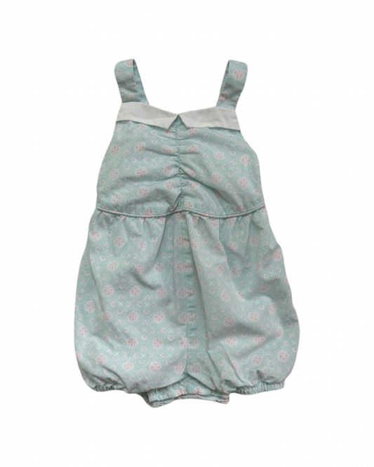 3-6M Baby Girl Janie & Jack Aqua & Pink Bubble