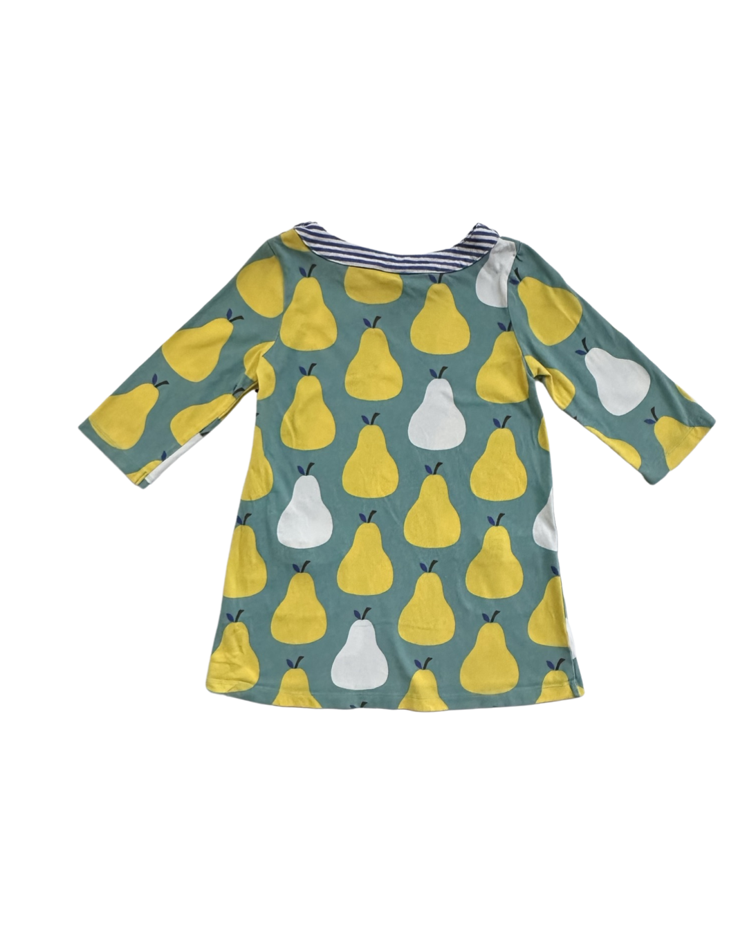 Girls Size 7/8 Mini Boden 3/4 Sleeve Pear Shift Dress