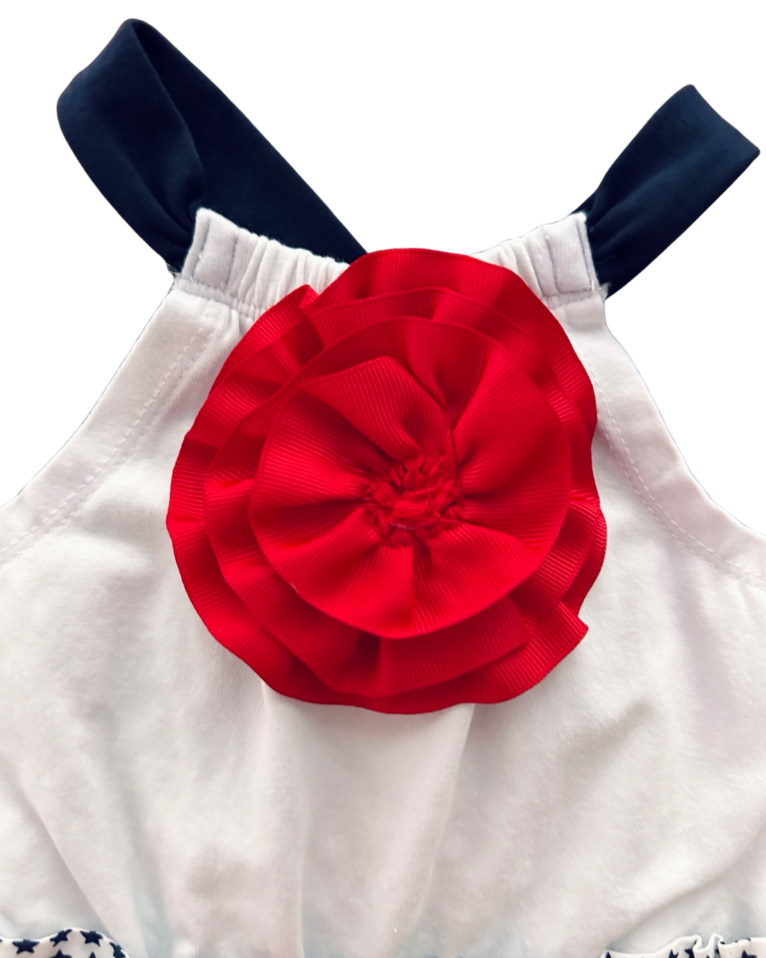12M Baby Girl Savannah American Patriotic Romper