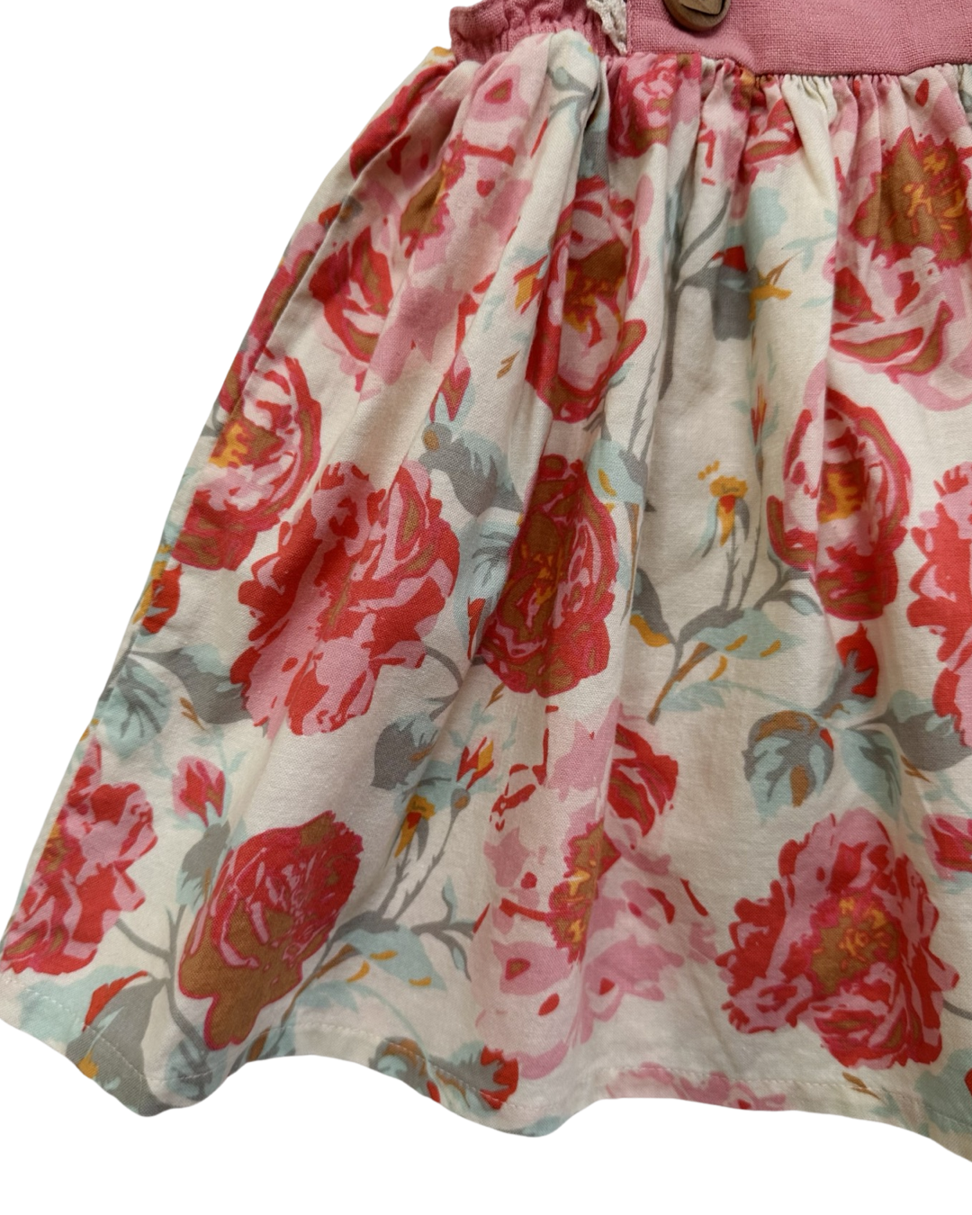 12M-18M Baby Girl Cheeky Plum Pink Floral Flutter Sleeve Dress