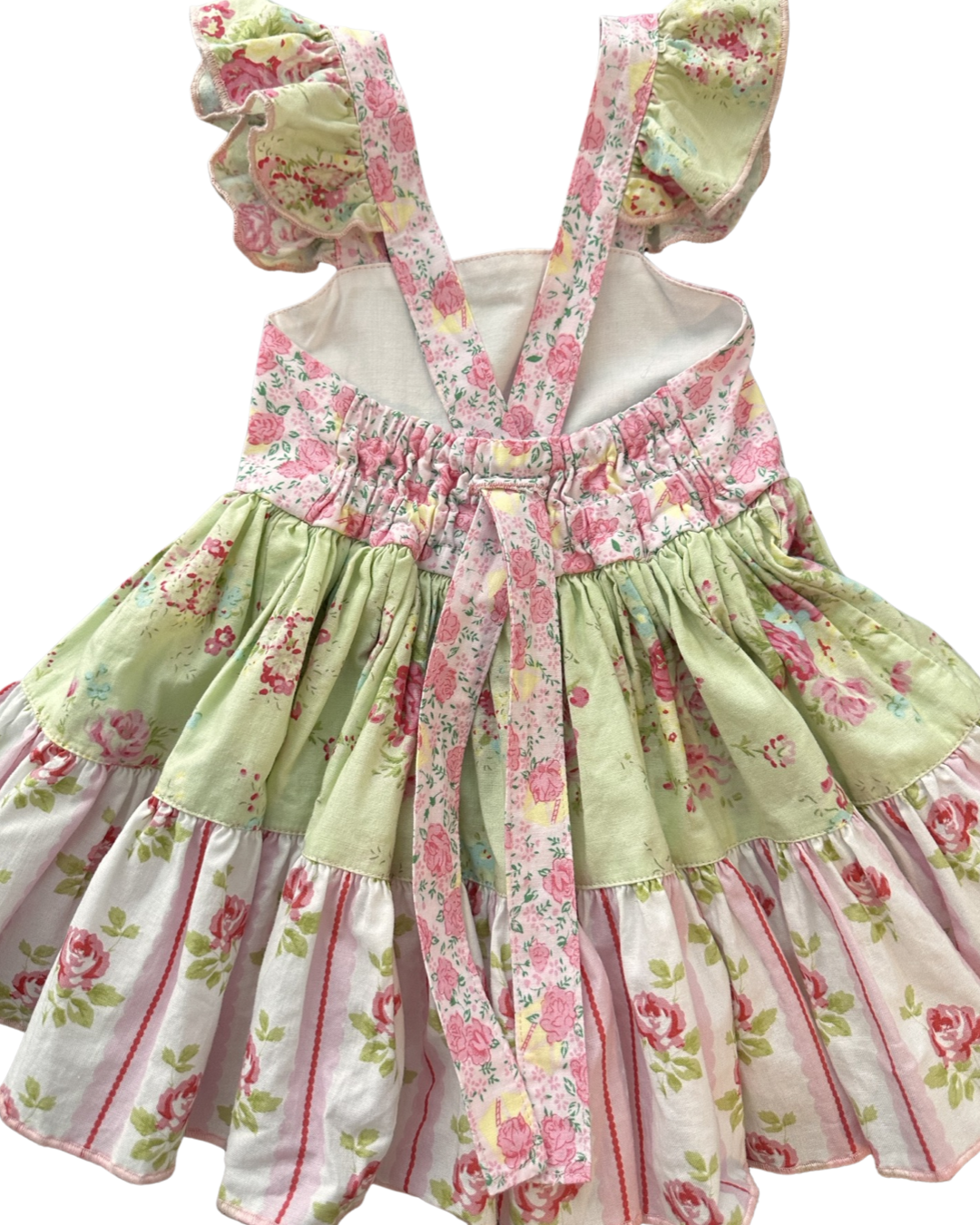 24M Baby Girl Olive Mae Pink / Green Floral Cross Back address