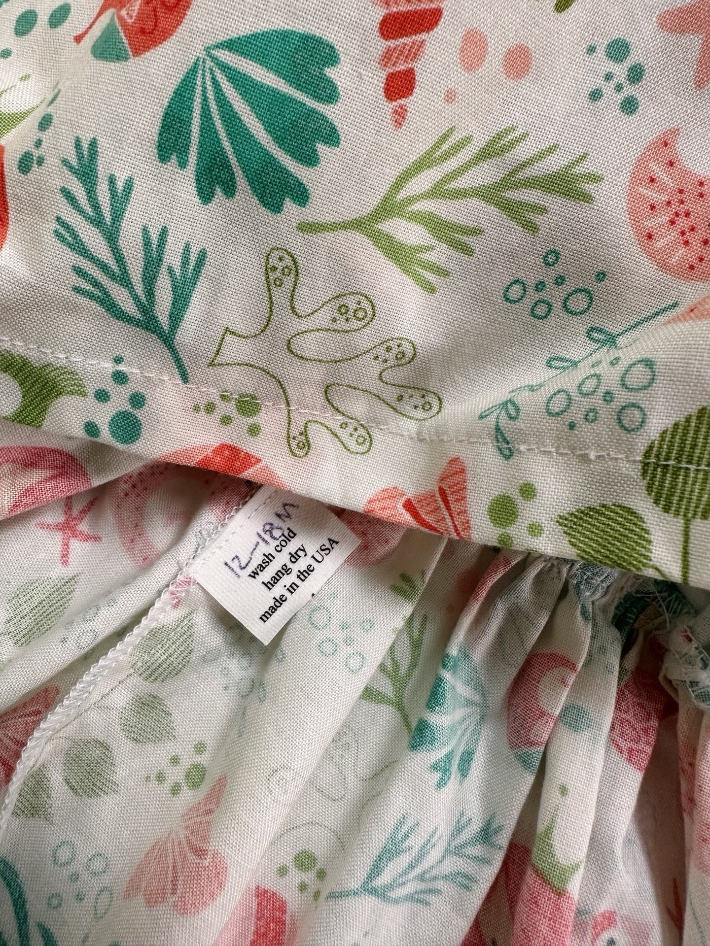 12M-18M Baby Girl Boutique Mermaid Sea Teal / Coral Dress