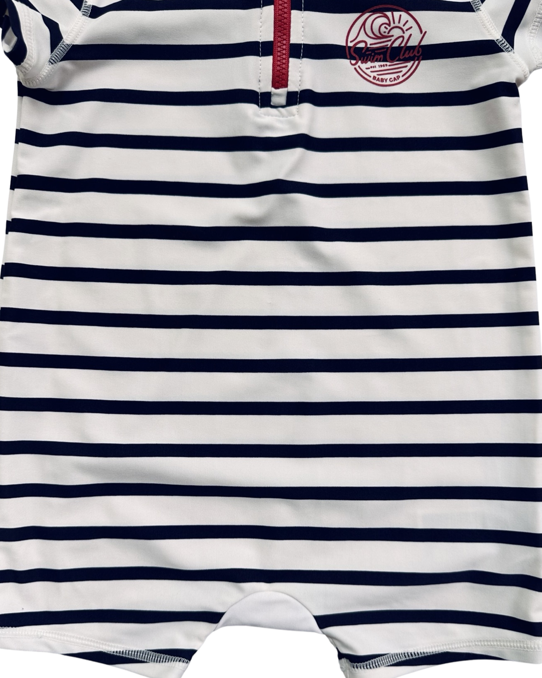 18M-24M Baby Boy Baby Gap Swim Club Navy / White Rash Guard Swim Suit