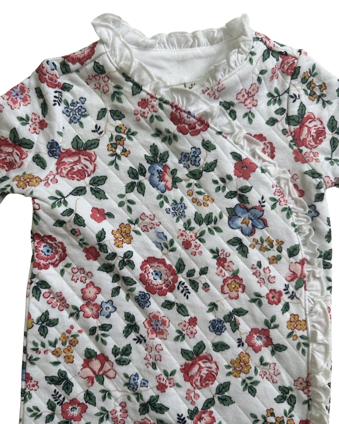 3-6M Janie & Jack Floral Quilted Footed 1 Piece Sleeper