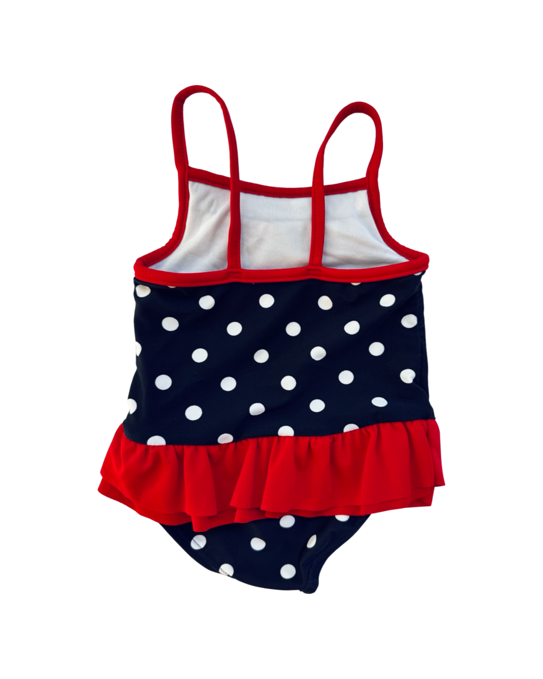 9M Baby Girl Carter’s Navy and White Polka Dot Swim Suit