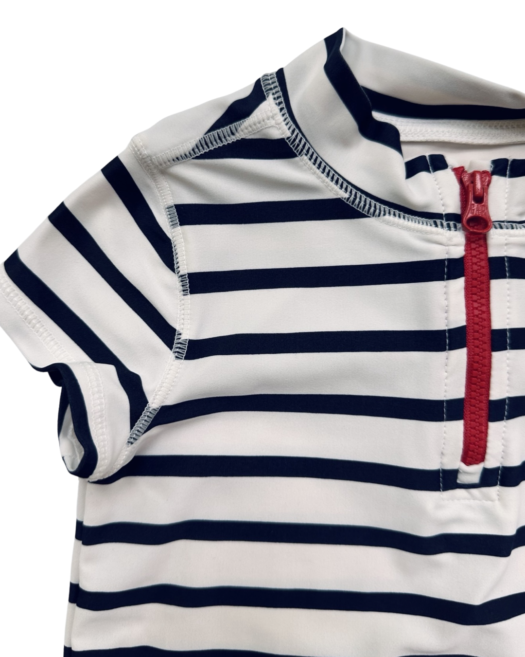 18M-24M Baby Boy Baby Gap Swim Club Navy / White Rash Guard Swim Suit