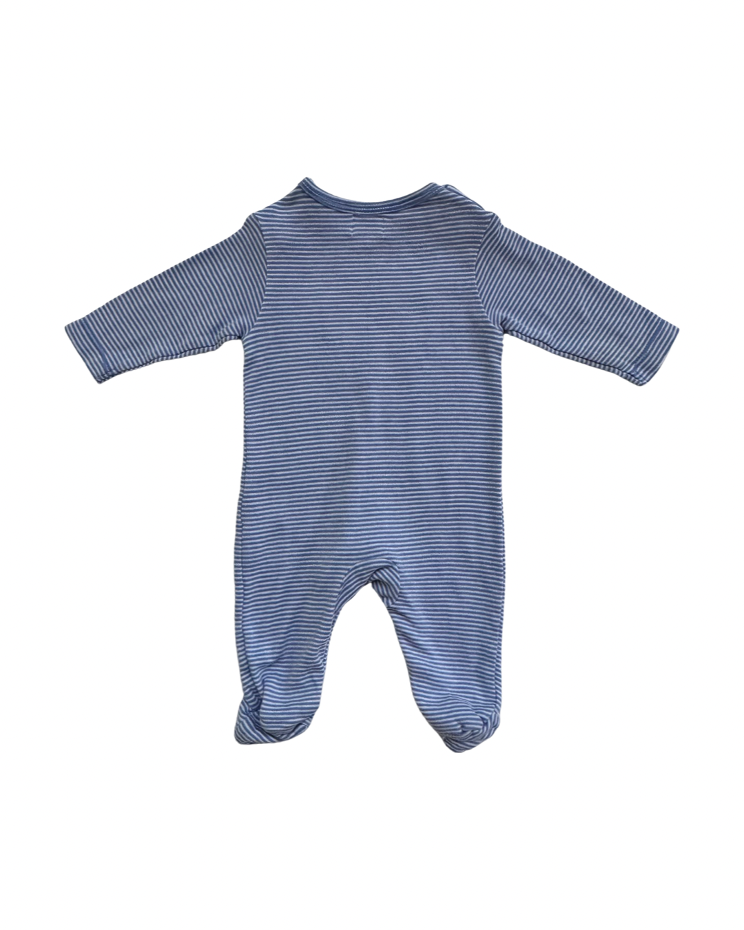 Newborn Baby Boy John Lewis London Soldier Blue Striped Sleeper