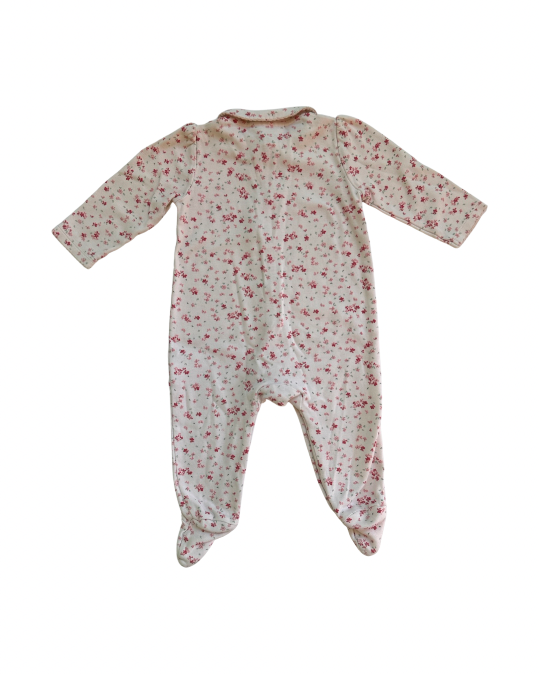 6-9M Baby Girl The Little White Company London Pink Floral Sleeper