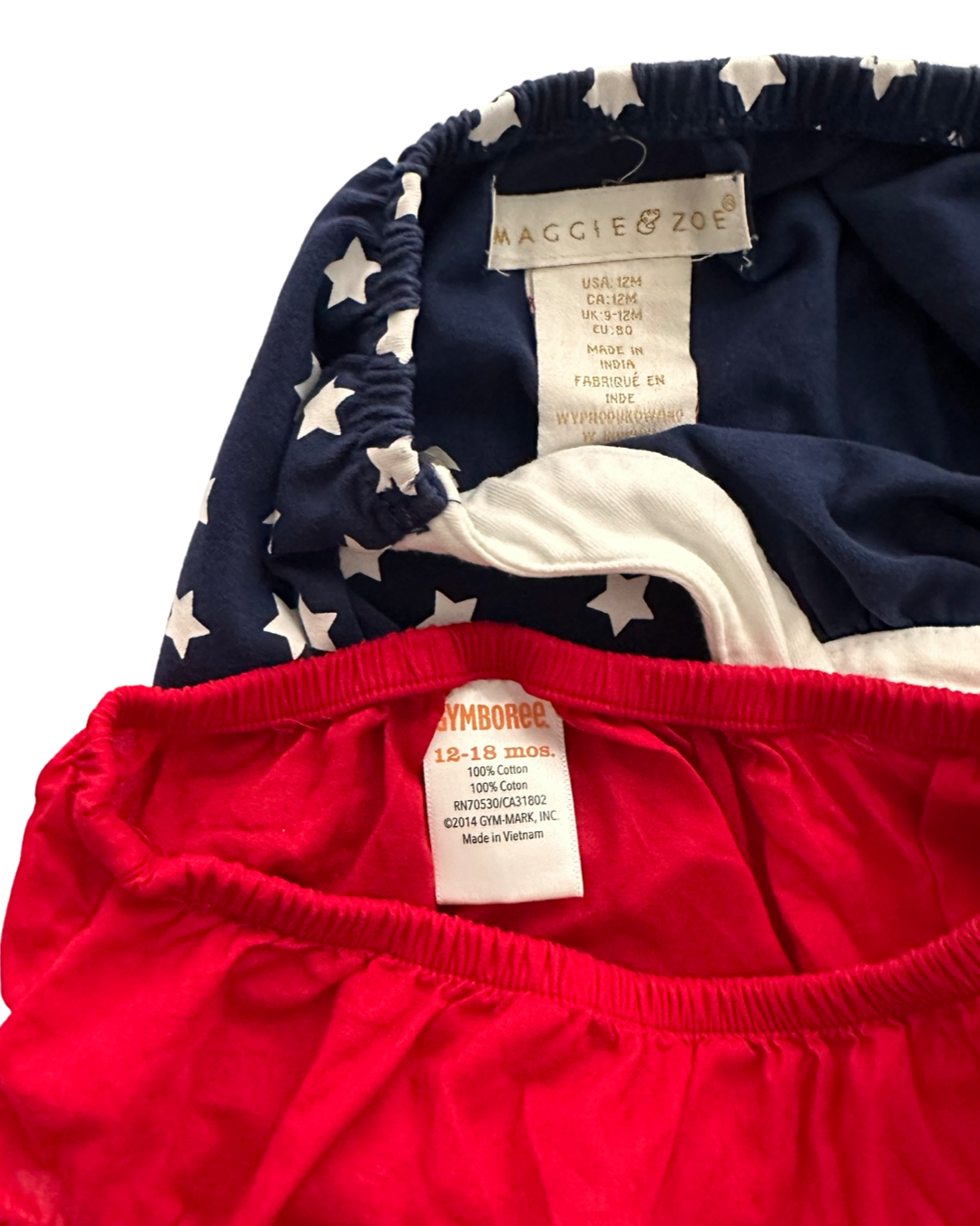 12M-18M Baby Girl American Stars Dress with Matching Red Bloomers
