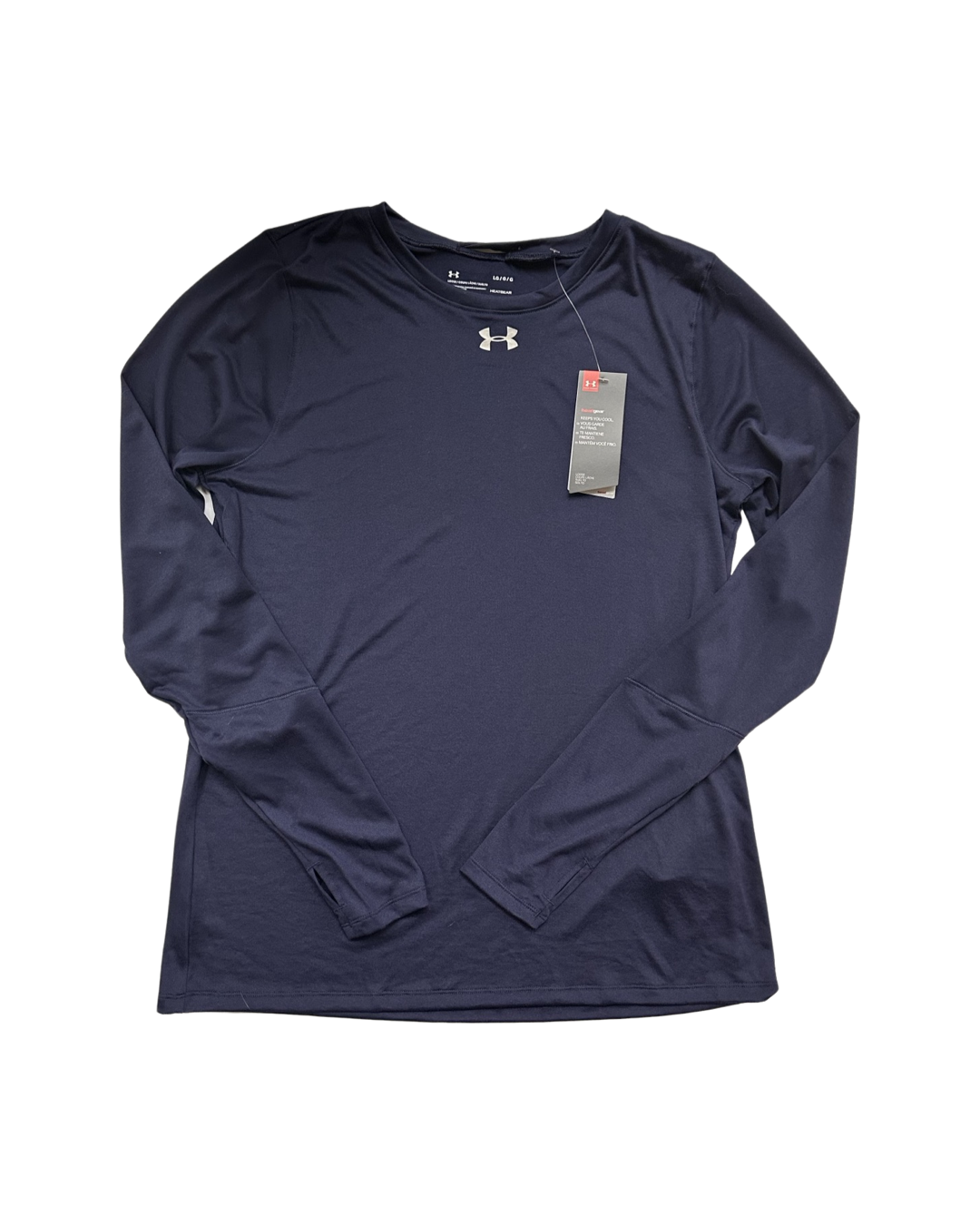 Women’s Large Under Armour Navy Long Sleeve Heat Gear Active Top