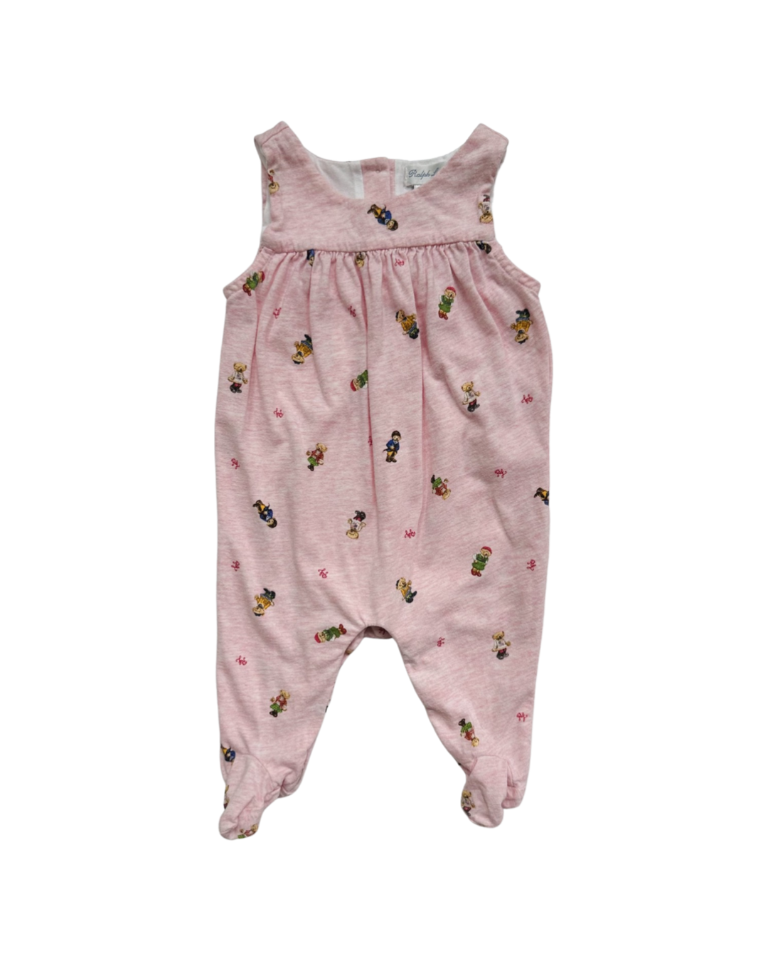 3M Baby Girl Polo Ralph Lauren Bear Onesie Romper