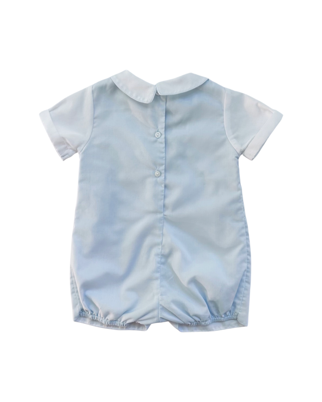 3M Baby Boy Petit Ami Light Blue Classic Boutique Romper