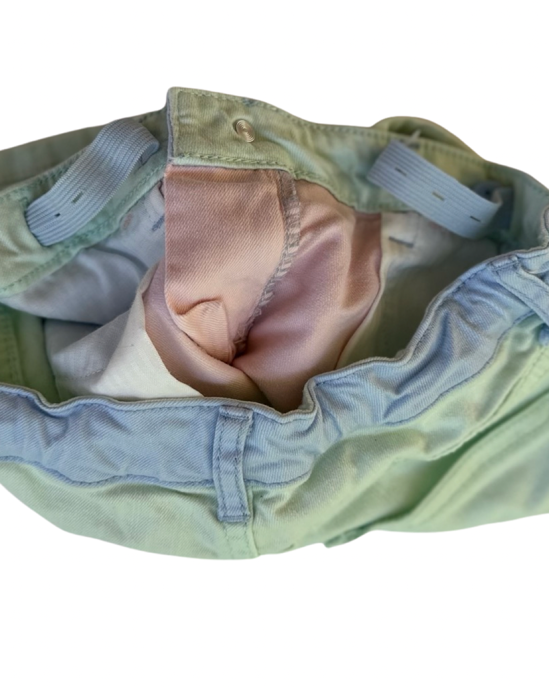 Youth Girls Size 10 Gap Kids Pastel Pink Mint and Blue Jean Shorts no