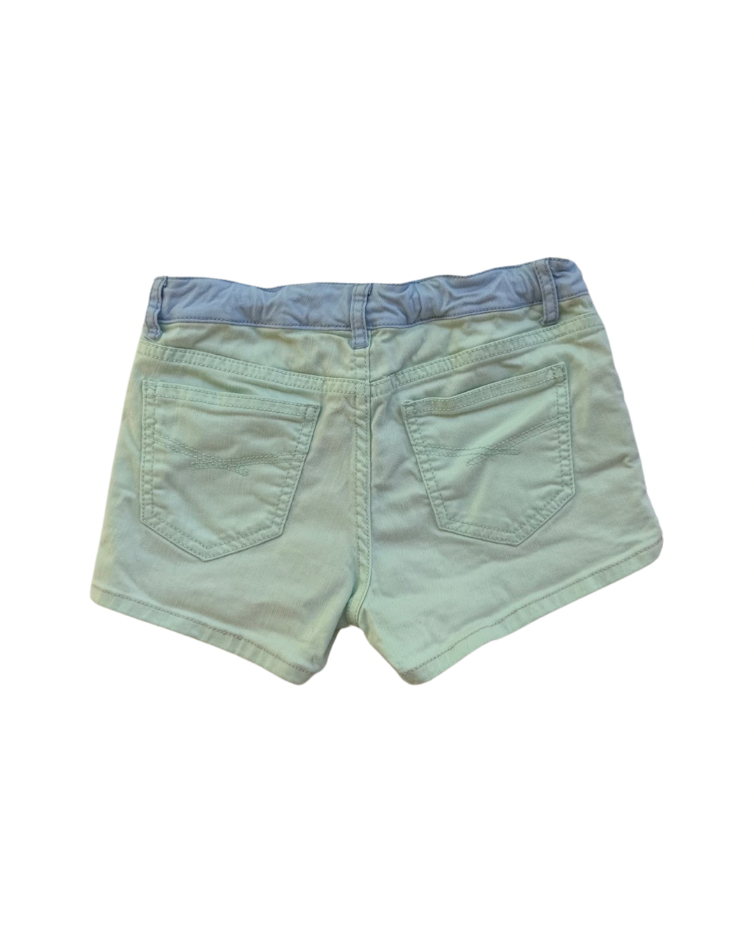 Youth Girls Size 10 Gap Kids Pastel Pink Mint and Blue Jean Shorts no