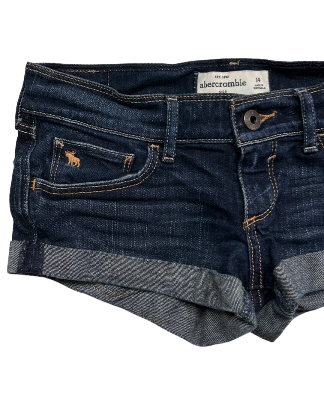 Youth Girls Size 14 Abercrombie Kids Blue Jean Shorts