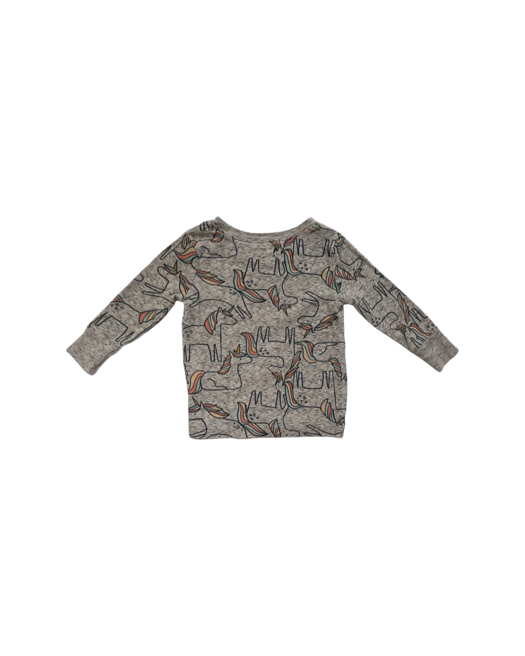 12M-18M Baby Girl Old Navy Gray Unicorn PJs