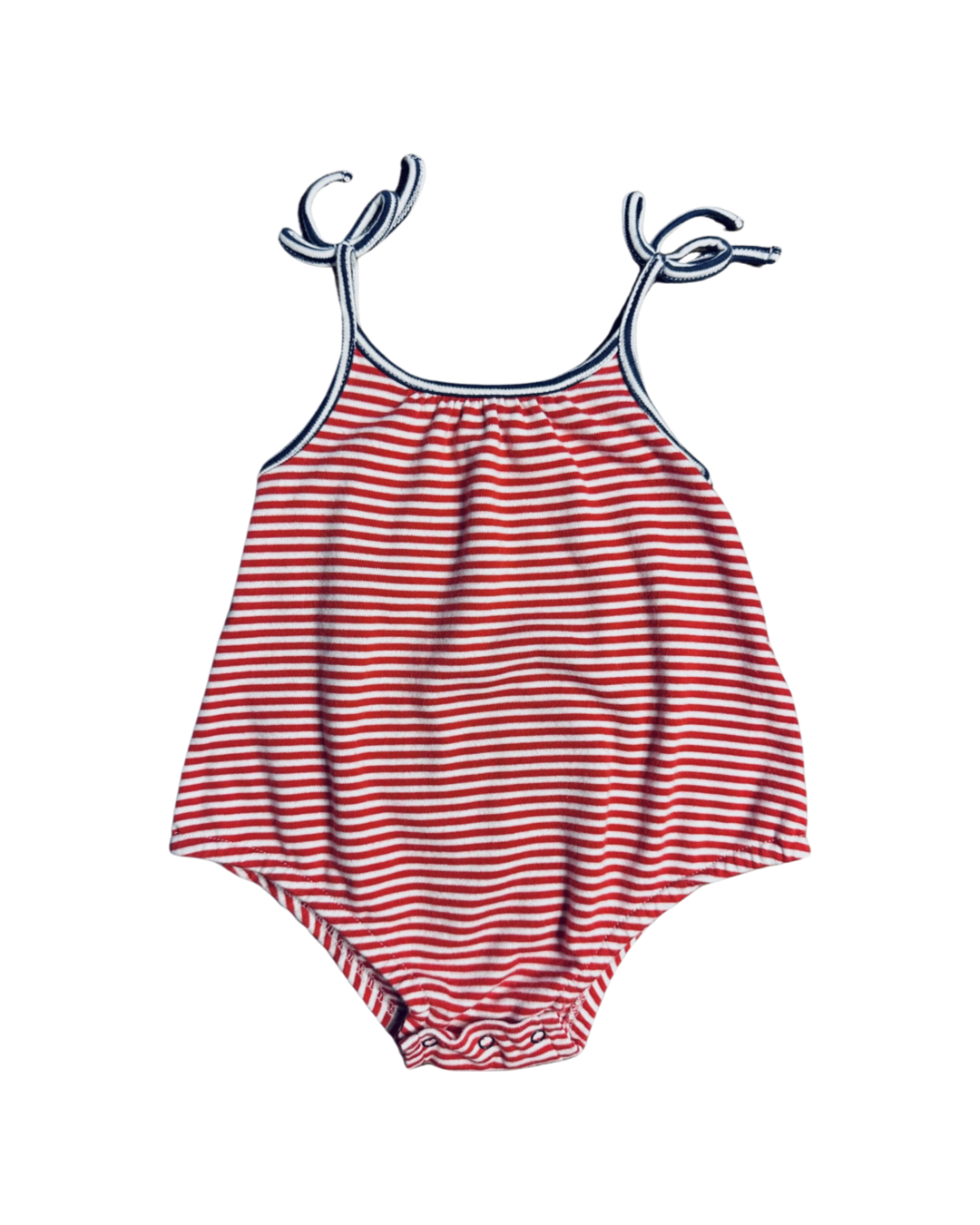 3-6M Baby Boy / Girl Vineyard Vines Red & White Striped Whale Bubble