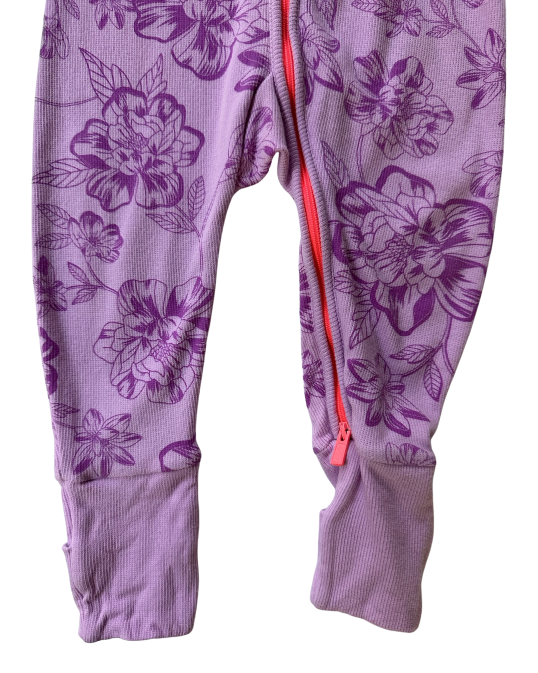 6-12M Baby Girl Size 0 Purple Floral Bonds Wondersuit