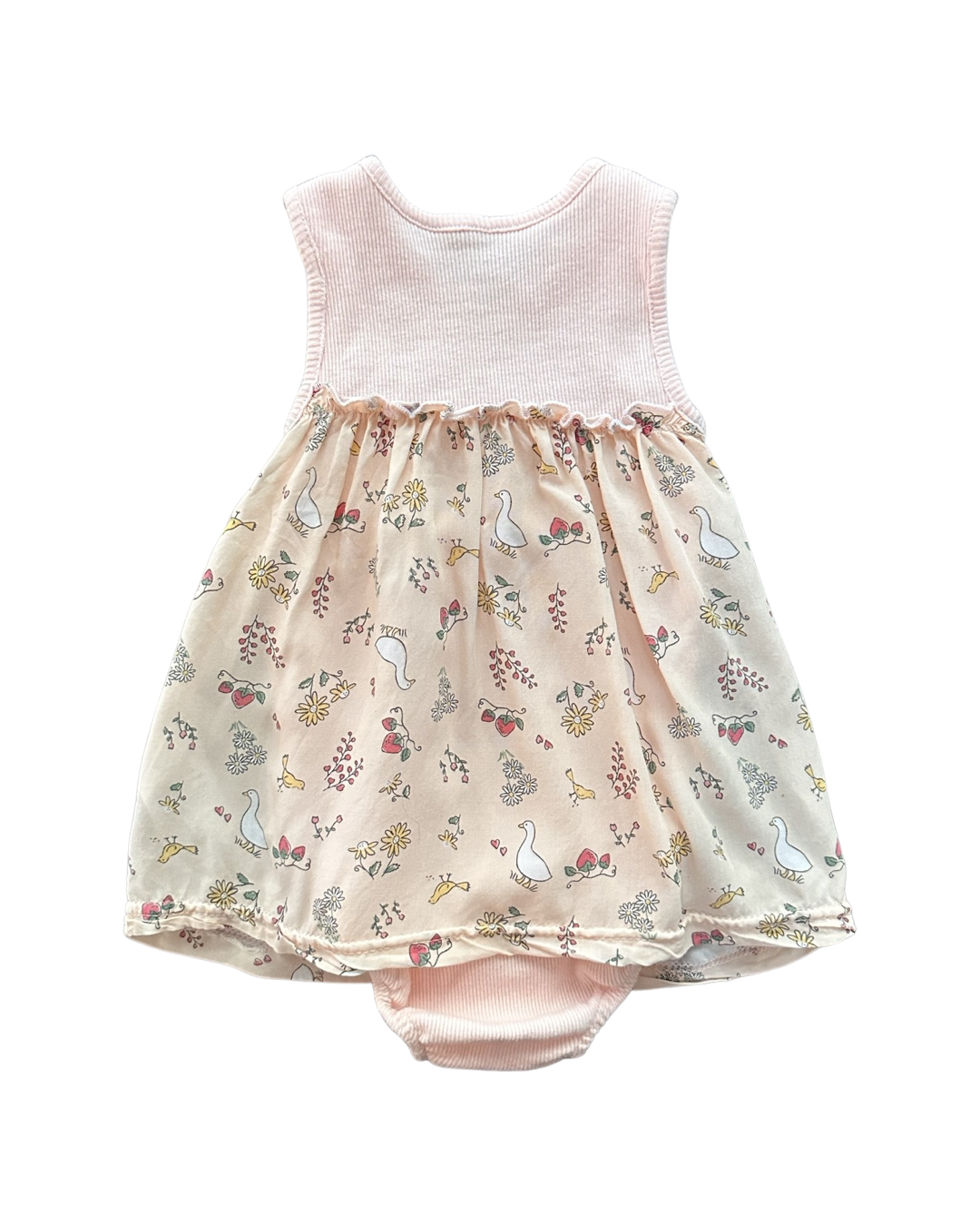 24M Baby Girl VitaminsKids Pink Duck & Strawberry Dresd