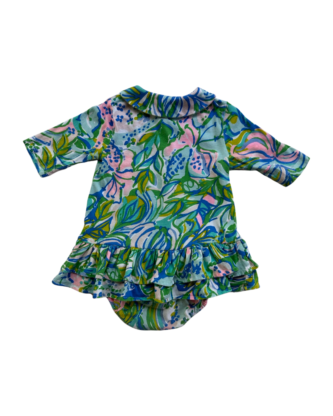 6-12M Baby Girl Lilly Pulitzer Ruffle Bottom Dress w/ Bloomers