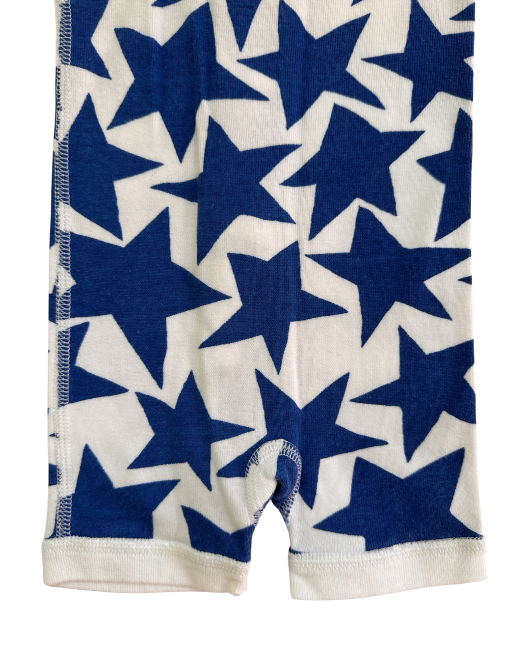 0-3M Baby Boy / Girl Blue Stars Hanna Andersson Zippered Sleeper PJs