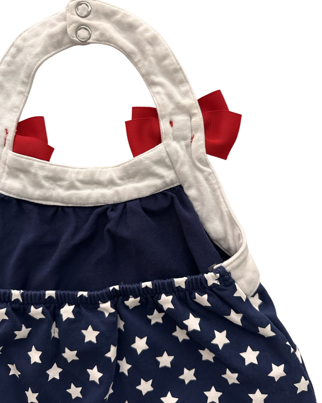 12M-18M Baby Girl American Stars Dress with Matching Red Bloomers