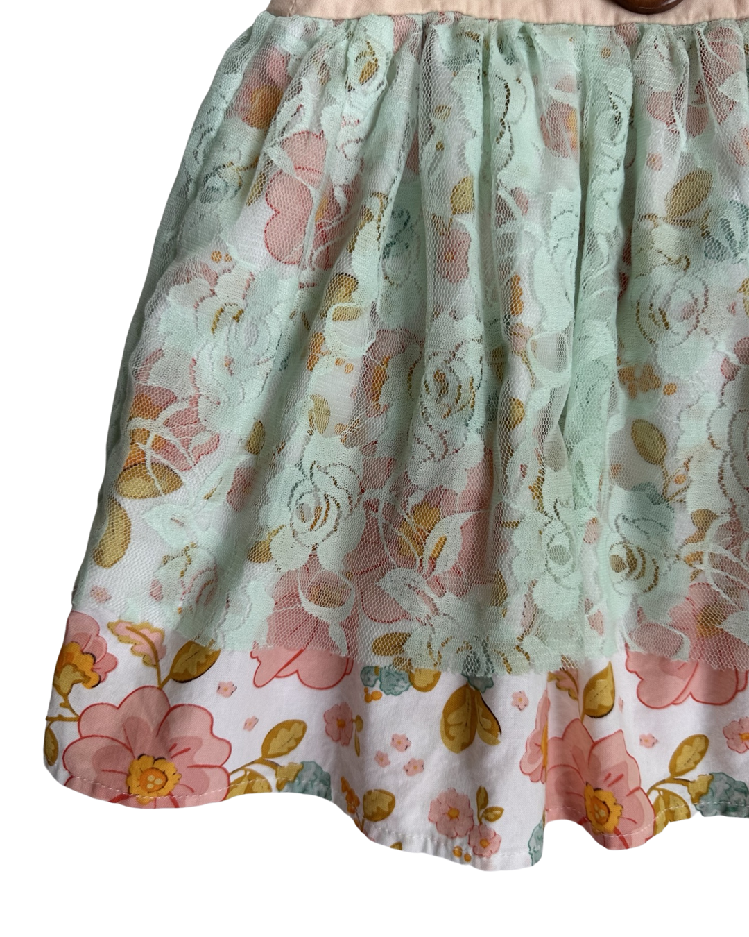 12M Baby Girl NaniKalani Boutique Floral Lace Flutter Sleeve Dress
